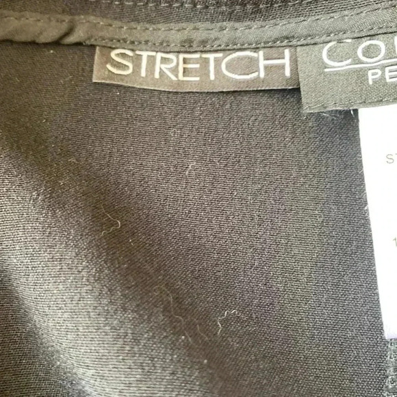 Conrad C black, medium weight, washable, high rise, wide leg, petite dress pants - Picture 5 of 8